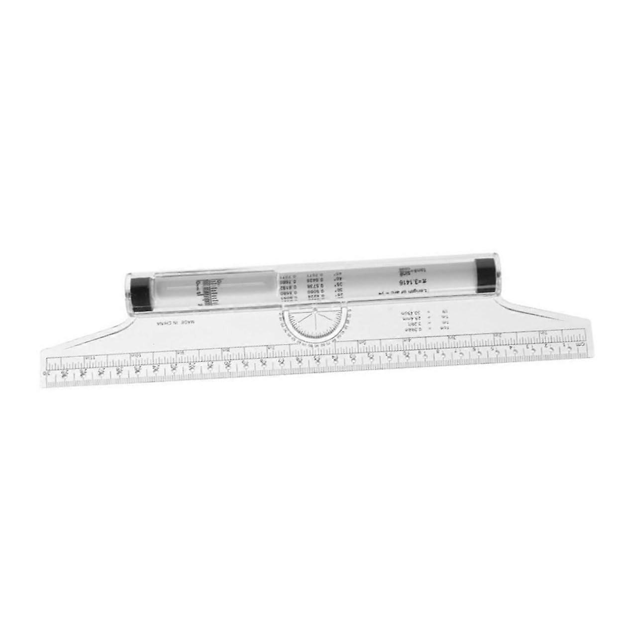 Multifunctional Rolling Ruler Plastic Drafting Tool For Students And Engineering Drawings In Assorted Colors