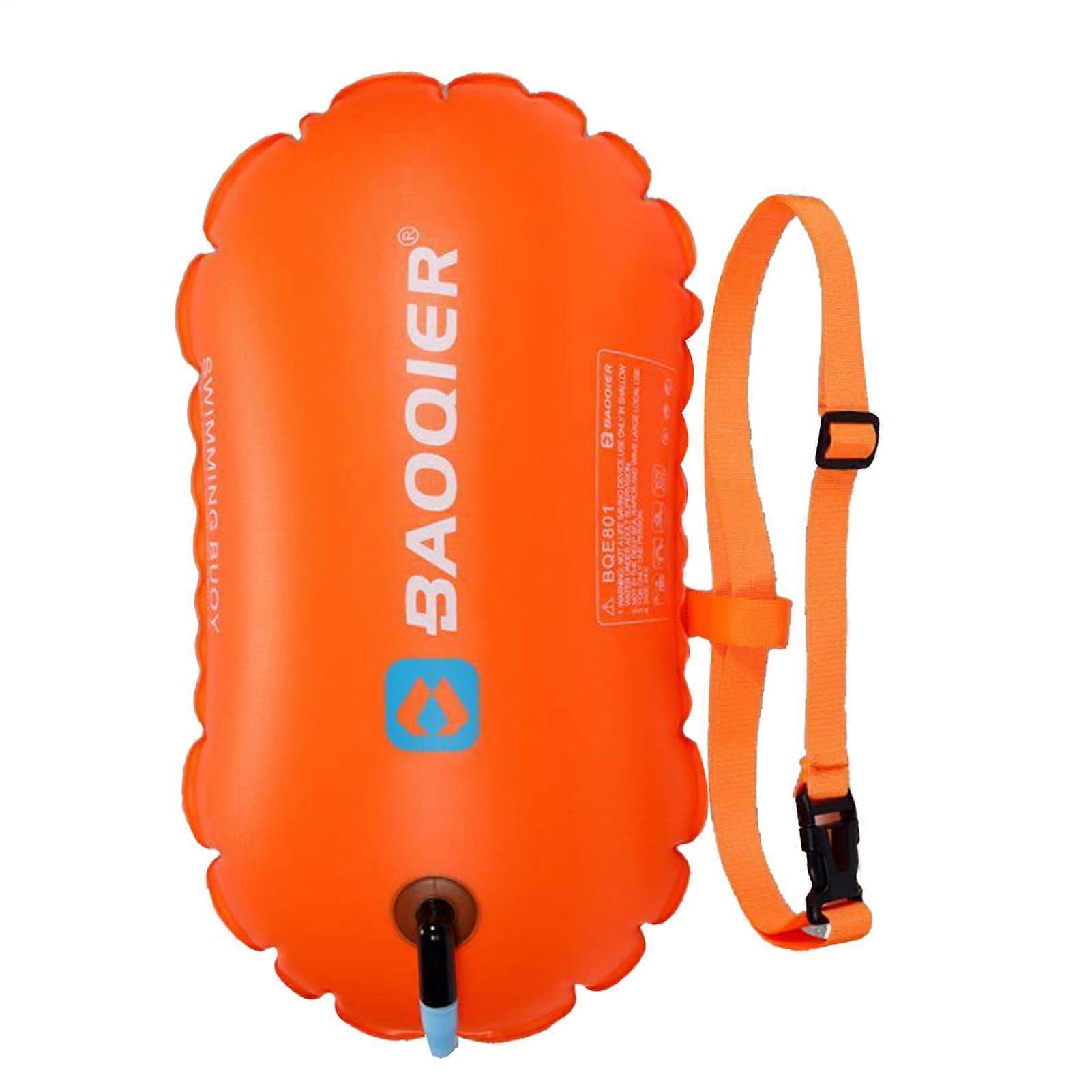 Swim Buoy Rescue Buoy with Adjustable Strap, for Swimming Diving Surfing Training at the Lake, No Storage