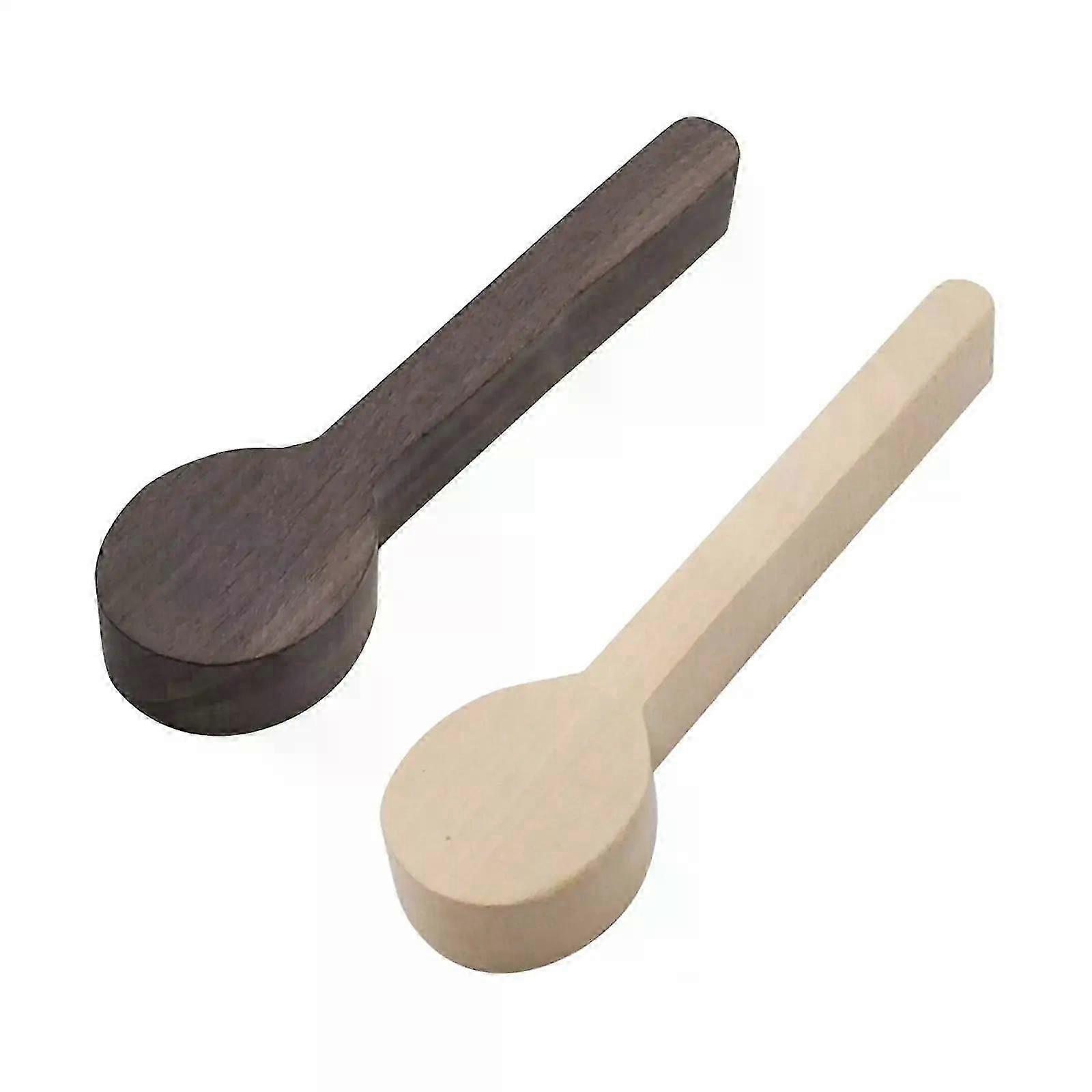 1pc Portable Wooden Carving Spoon Blank Beech and Walnut Unfinished Art Supplies Wood Fit For Beginner DIY Whittling Accessories