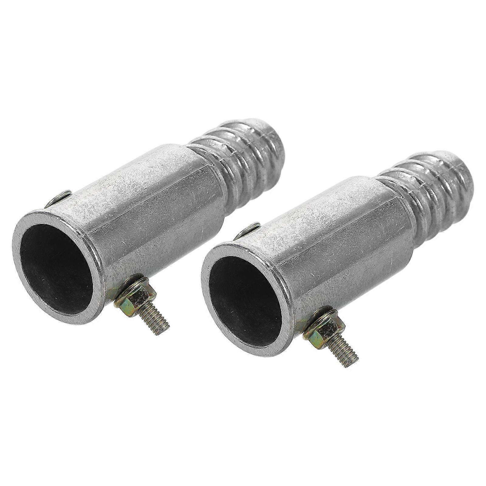 Aluminum Alloy Threaded Tip Replacement for Extension Poles – Universal Connector for Wood and Metal Rods, Lightweight Push Broom Handle End with