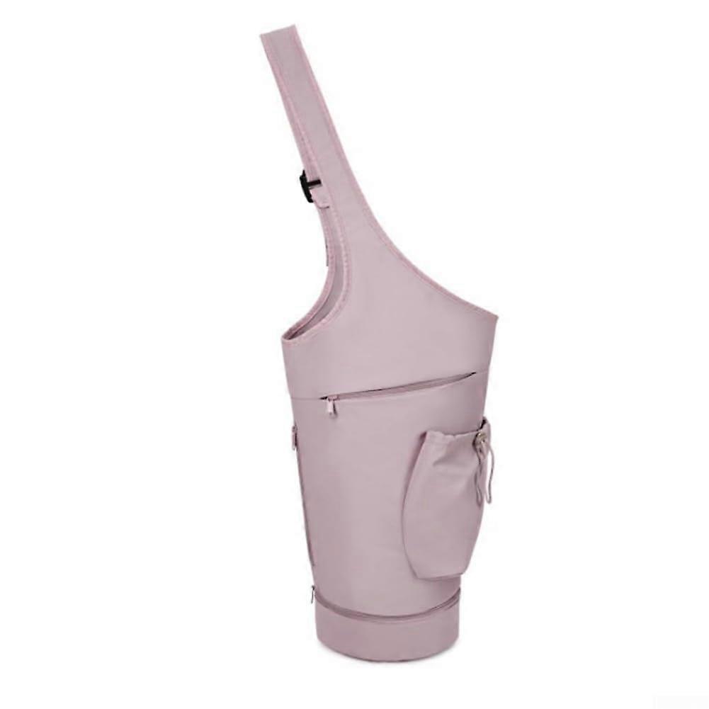 Practical design of yoga mat carry bag with waterrepellent section for easy handling, Pink