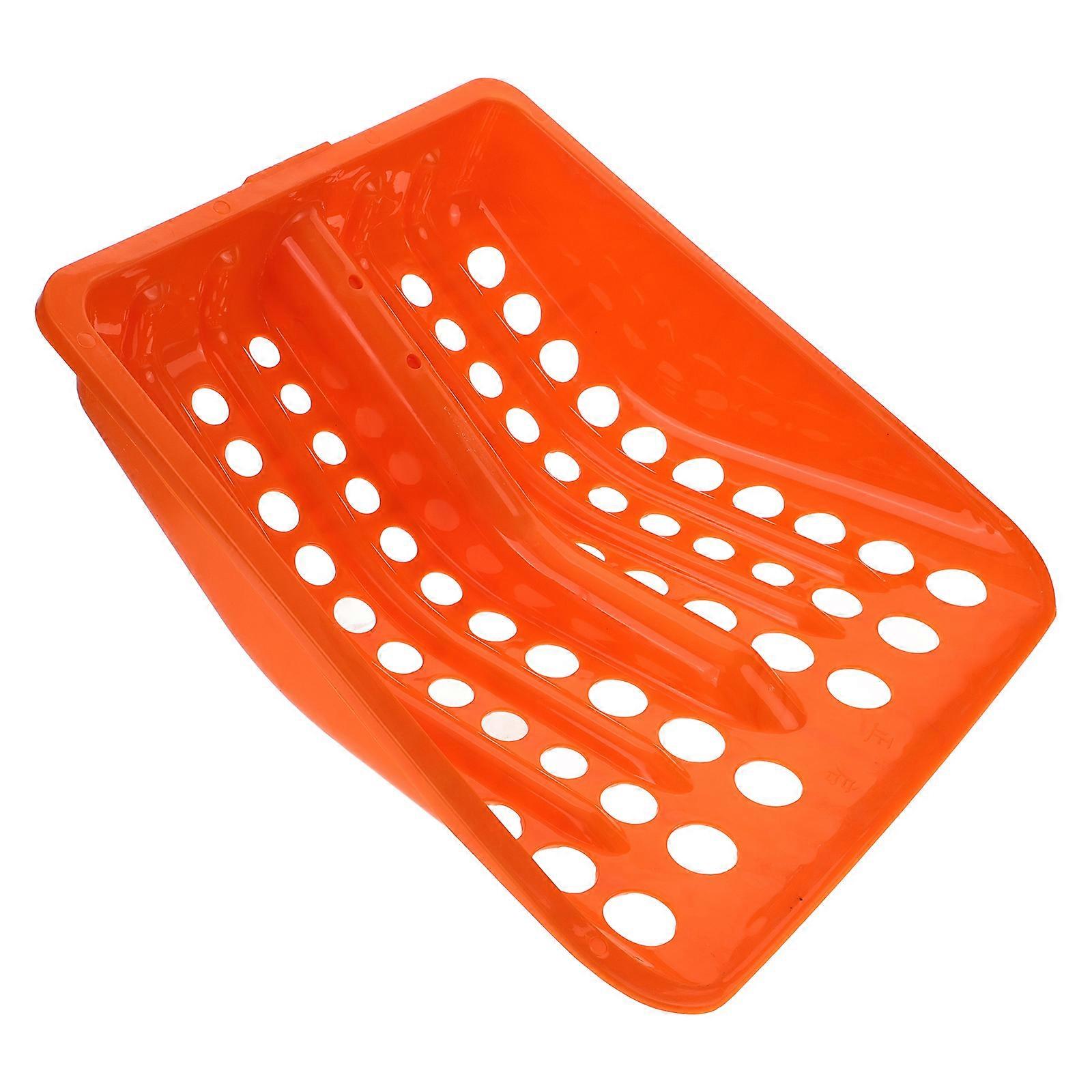 Orange Plastic Sifting Head for Snow Removal and Farm Use Strong and Durable