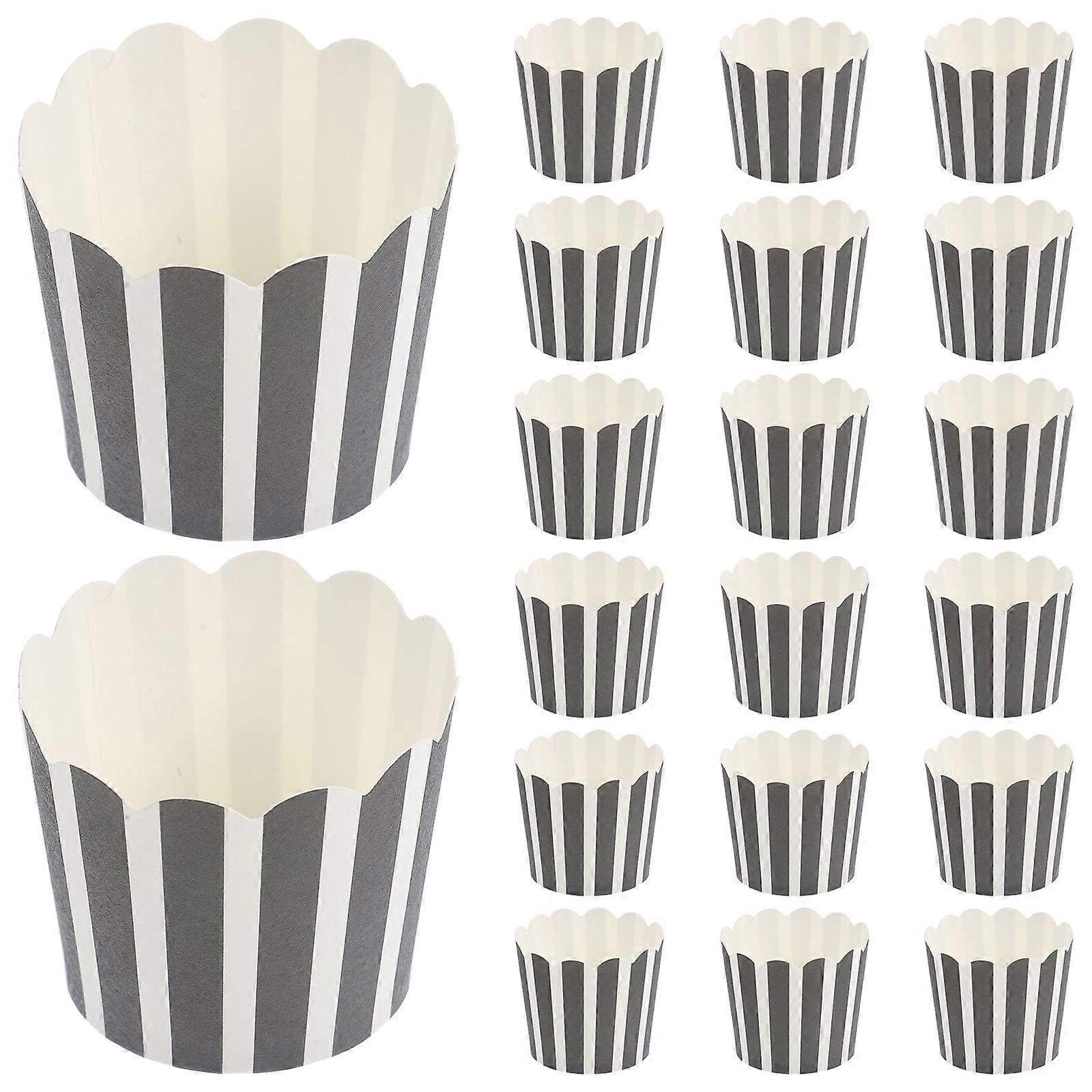 Black Paper Cake Packaging Boxes for Storage Perfect for Desserts and Baking 100pcs