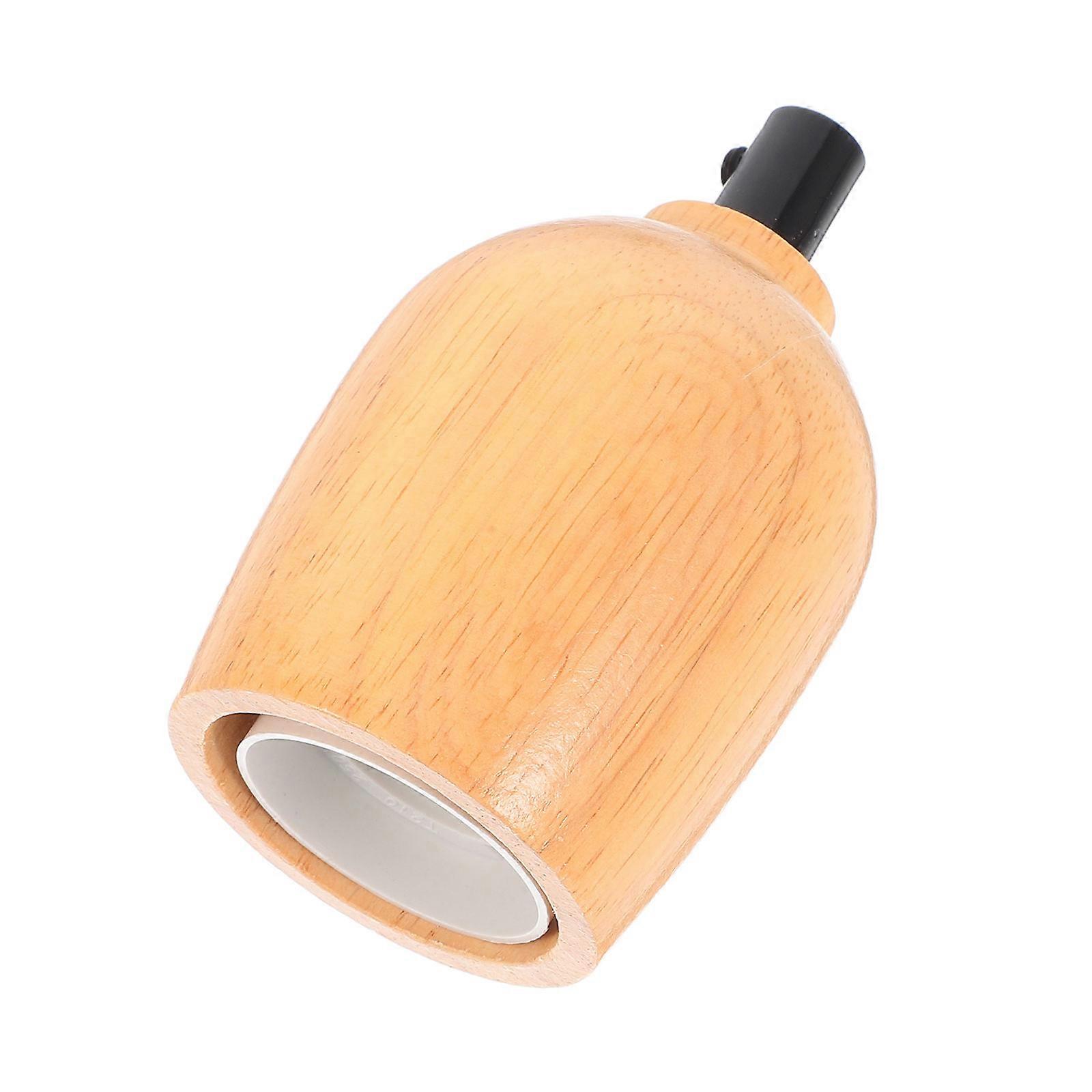 Wooden Lamp Holder Socket Light Bulb Socket Wooden Lamp Holder E27 Socket Bulb Base Holder Diy Lamp Part Light Bulb Holder