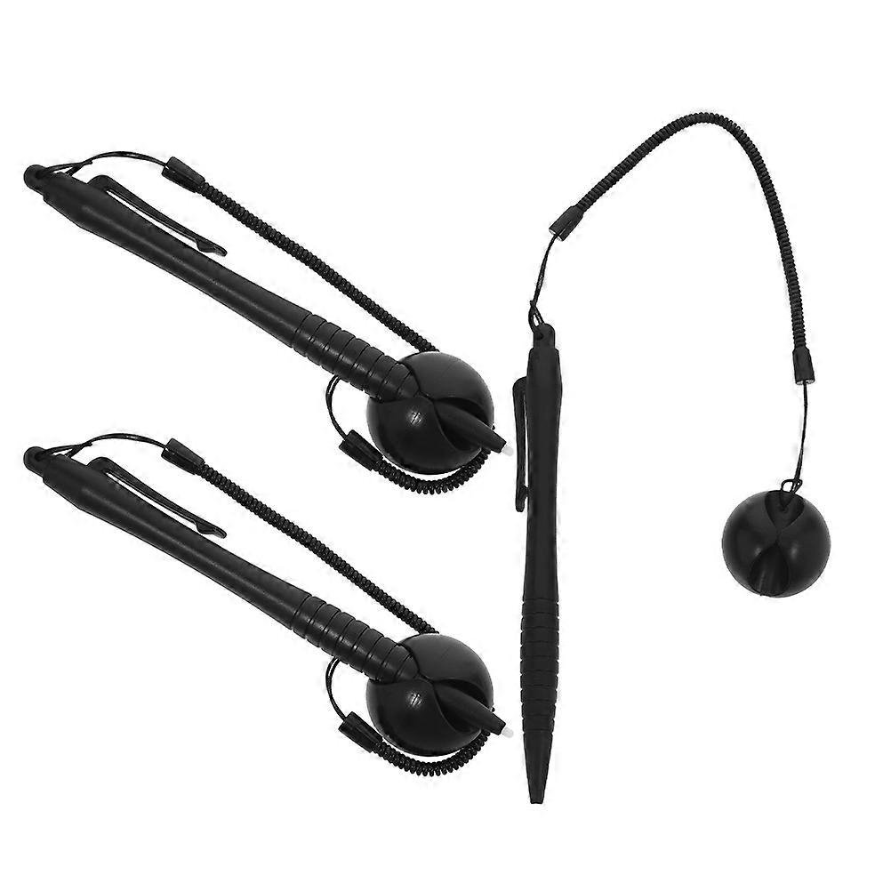 3 Pcs Multifunctional Drawing Pen With Spring Rope For Office Work On Resistive Screens
