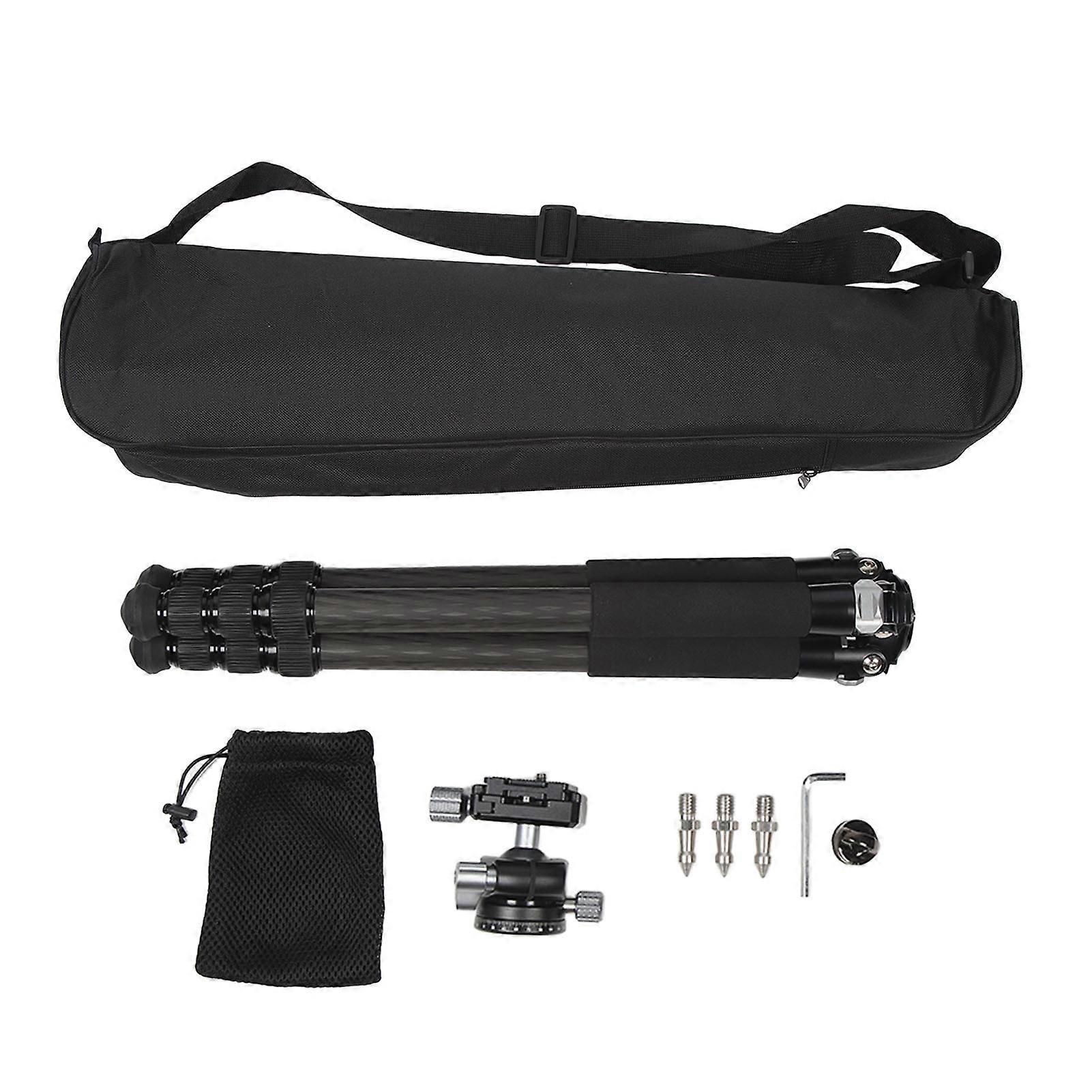 Carbon Fiber Camera Tripod Angle Adjustable Compact Portable Foldable Tripod for Outdoor Professional Photography