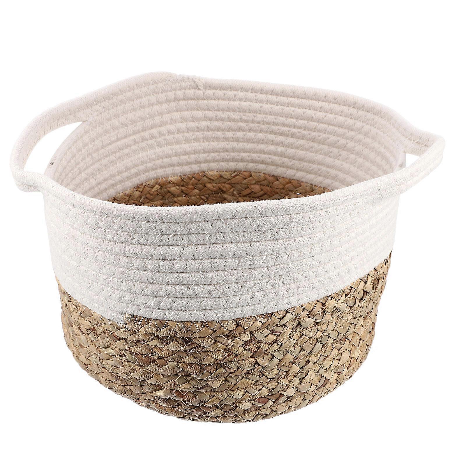 Cotton Rope Woven Container Multi Storage Basket for Versatile Storage