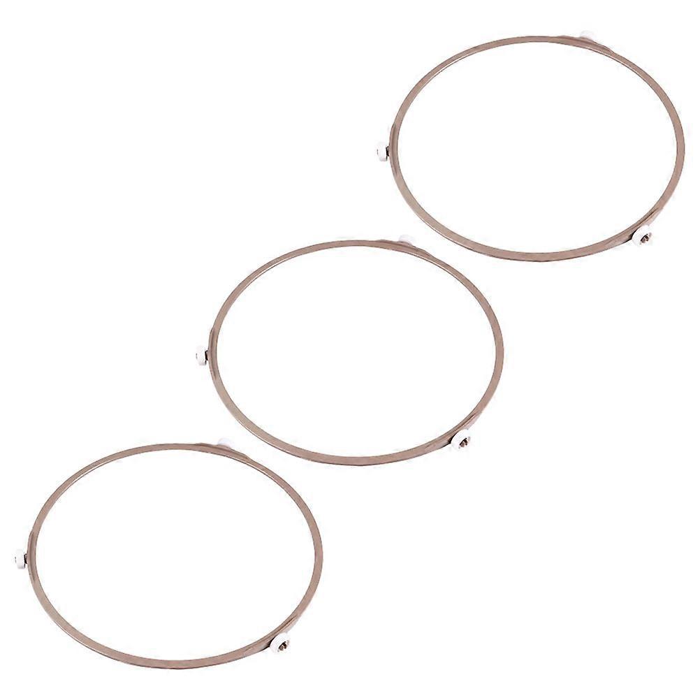 3pcs Microwave Turntable Roller Ring Small Wheel Support Holder for Glass Tray Replacement Easy Install Oven Parts for Even Heating Stable Rotation