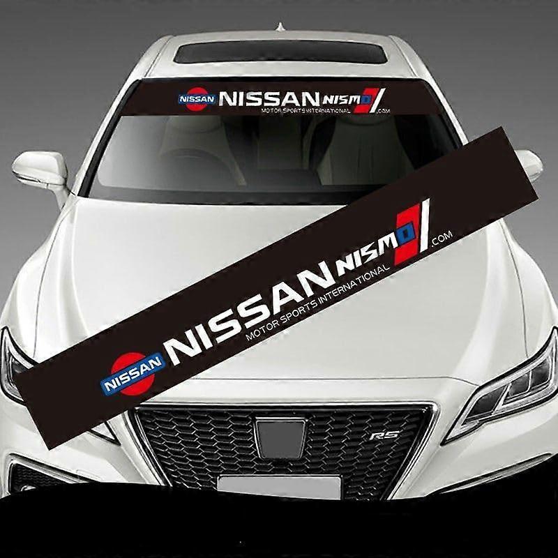 Auto Windshield Sticker for Nissan Qashqai - Waterproof Front Window Sunshade Decal, PVC Decorative Trim, Custom Fit