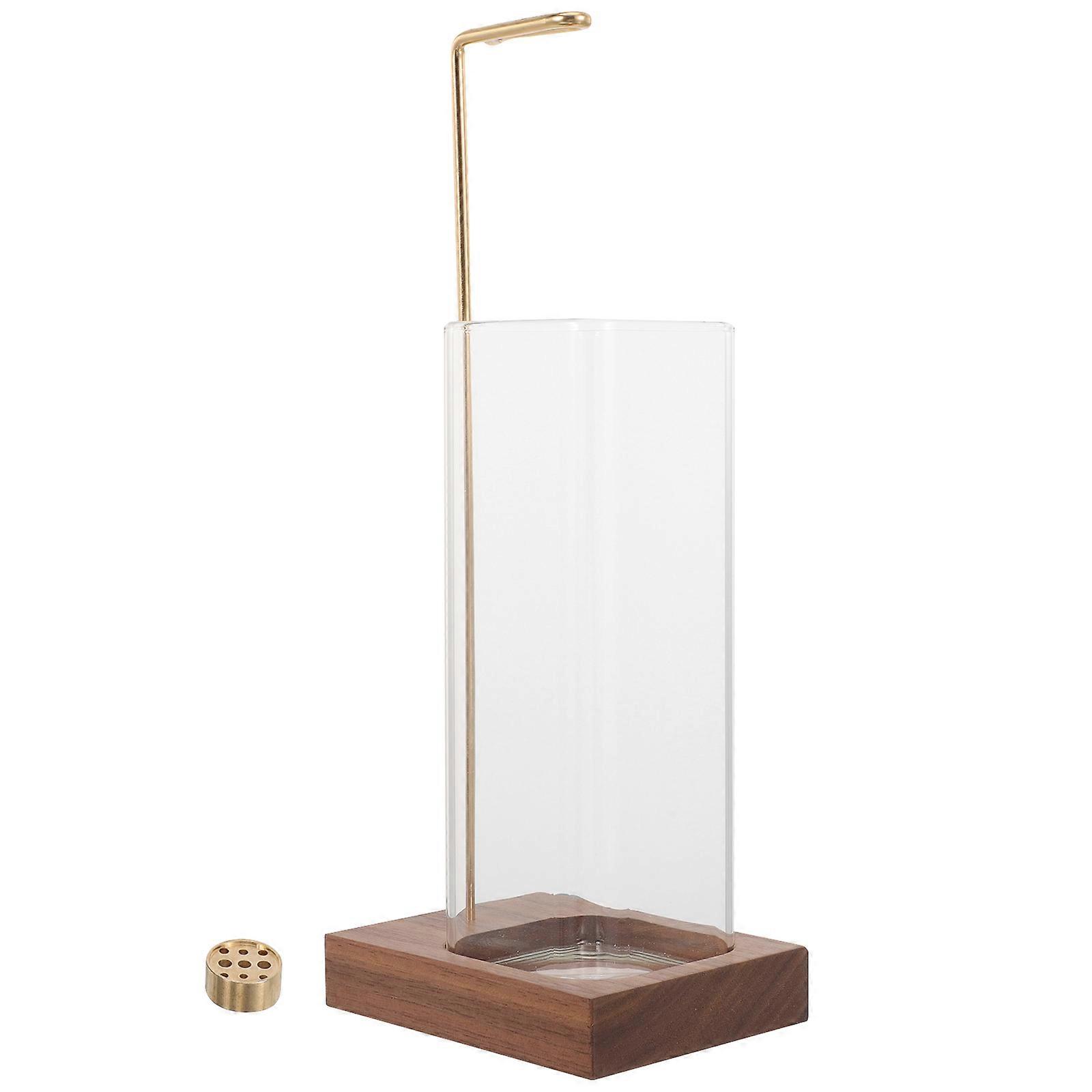 Scent Sticks Holder Square Glass Design for Home Use 1 Set