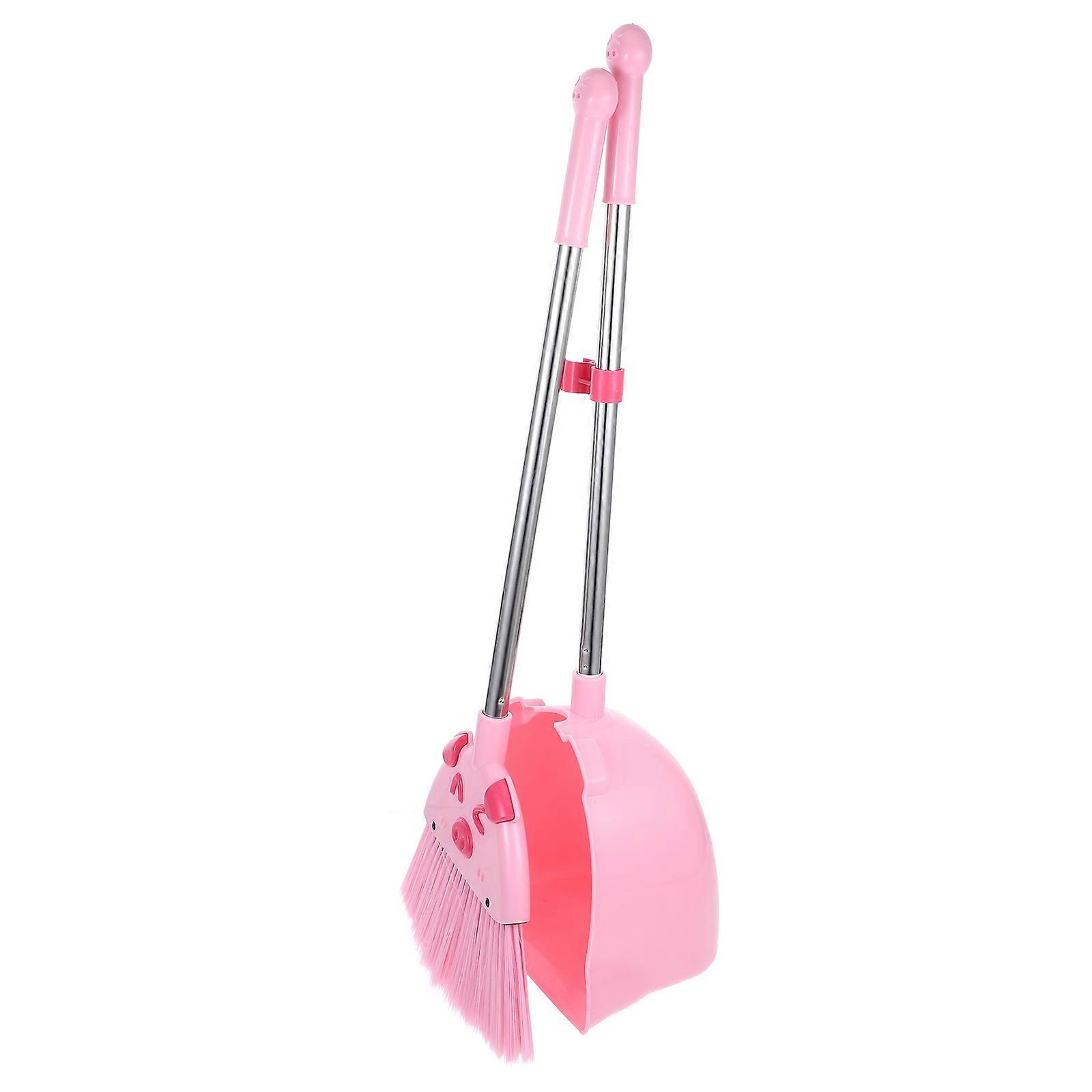 Cartoon Design Broom And Dustpan Set Household Cleaning Tool For Kids Enhancing Interest In Cleanliness 1 Set