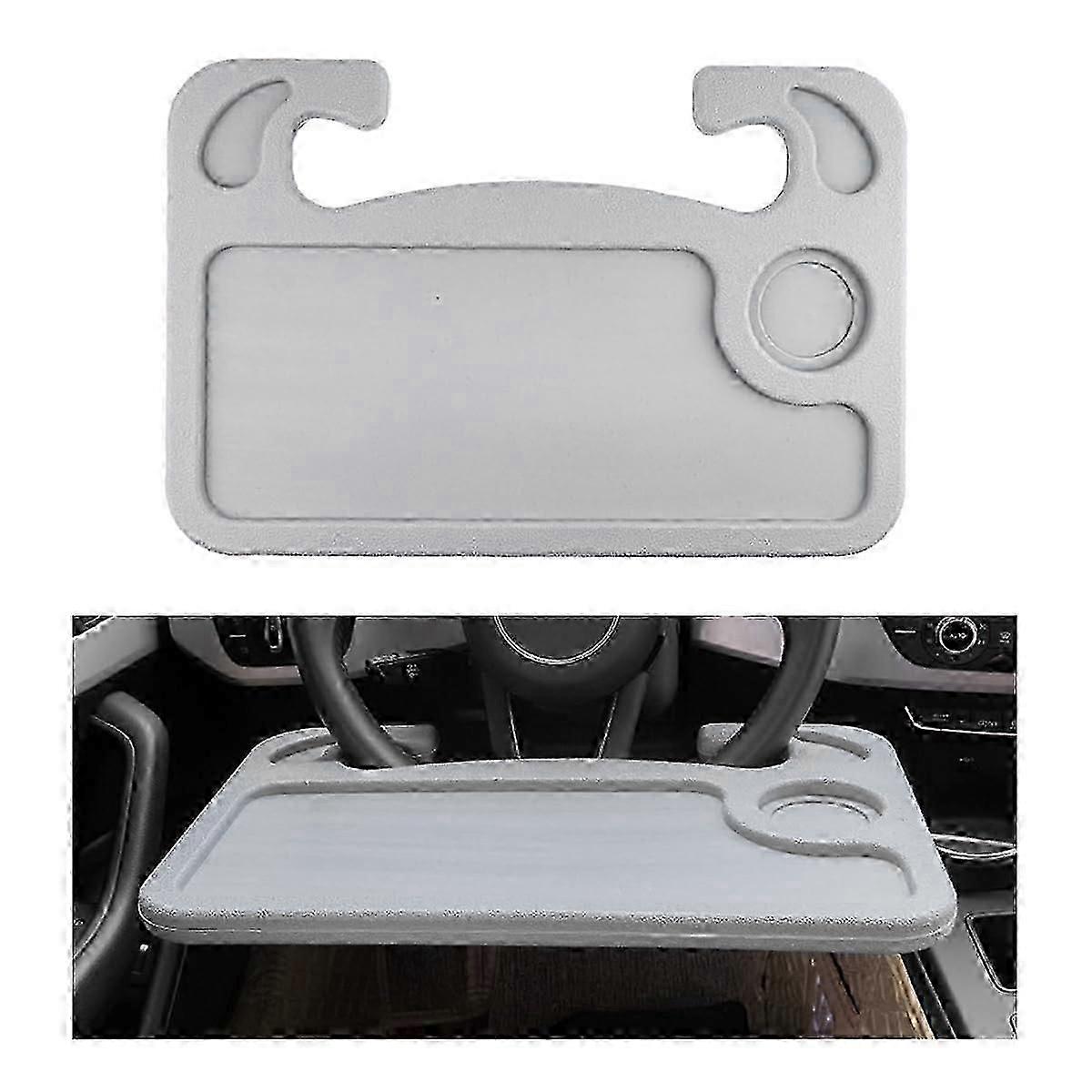 Multifunctional steering wheel table for food and laptop