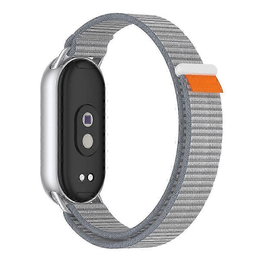 Wrist Strap Compatible For Xiaomi Smart Band 10 / 9 / 8 Magic Tape Nylon Loop Watch Band with Tail Tab