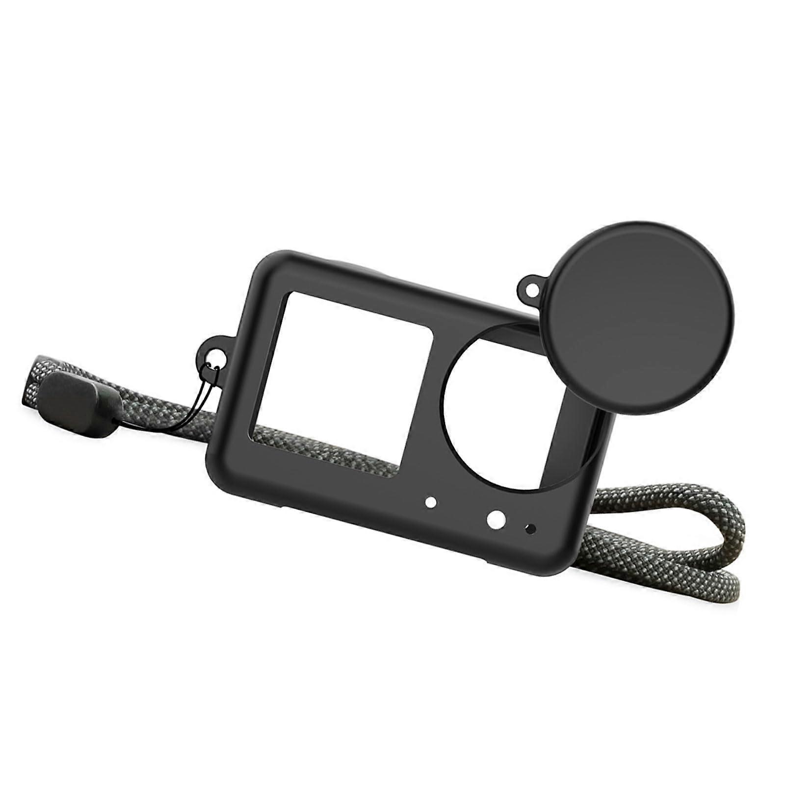 Silicone protective case for Action 4/3 with lens cap, dustproof, lightweight, rubber, soft silicone camera protective cover