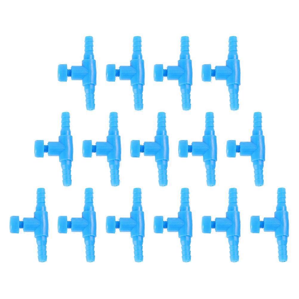 Blue ABS Aquarium Valves for Daily Use with Easy Installation and Adjustable Air Flow Control 25 Pieces