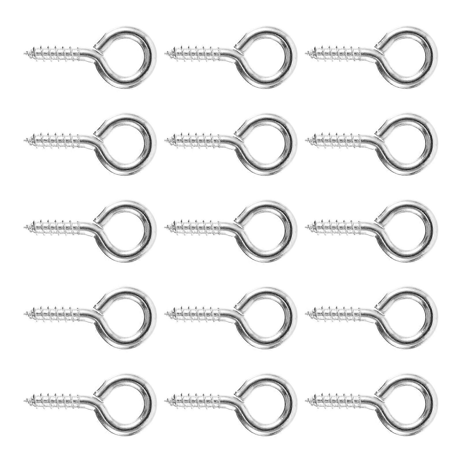 Silver Metal Self-tapping Sheep Eye Nails for DIY Use Durable Rust-resistant 30pcs Set