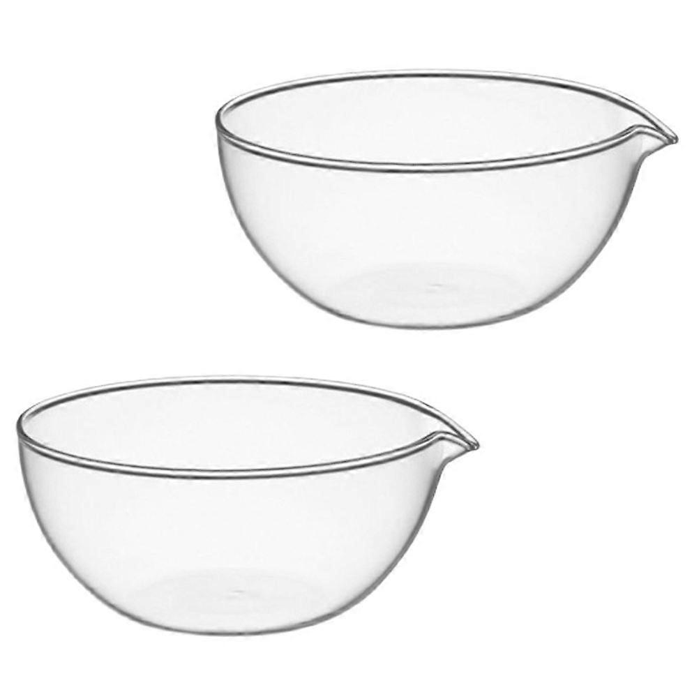 Transparent Glass Fruit Vegetable Bowls Mini Prep Containers Microwave Safe Multifunctional Snack Dessert Tableware Kitchen Dining