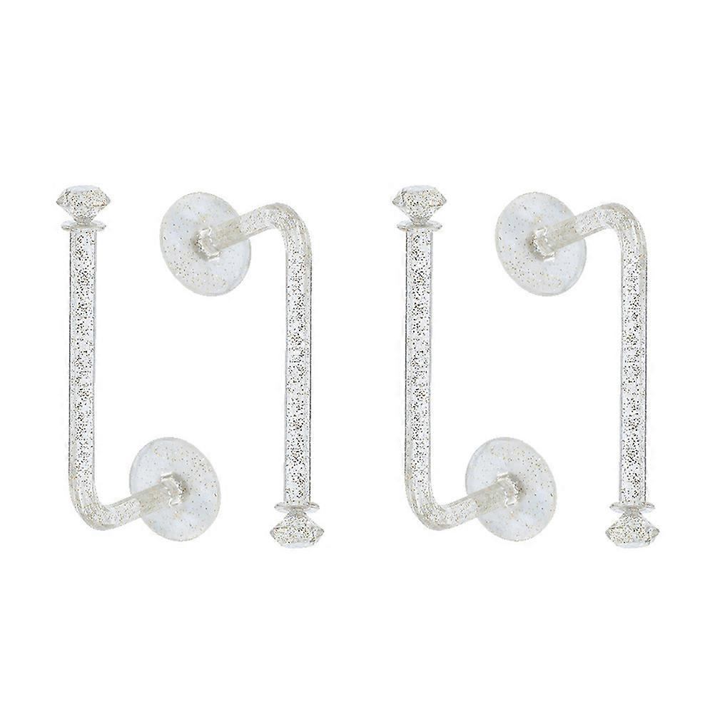 Bathroom Wall Hook Hanger 4Pcs Hooks For Bathroom Kitchen Organizing Items 11x5cm Durable Transparent