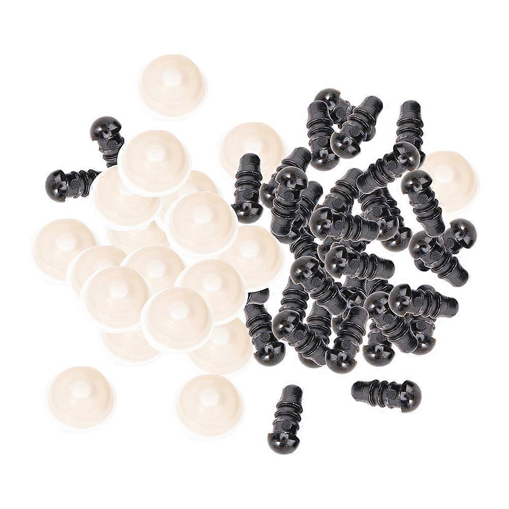 Durable Plastic Craft Eyes For Children DIY Projects 0.8X0.8X1.5CM Round Shape 1 Set