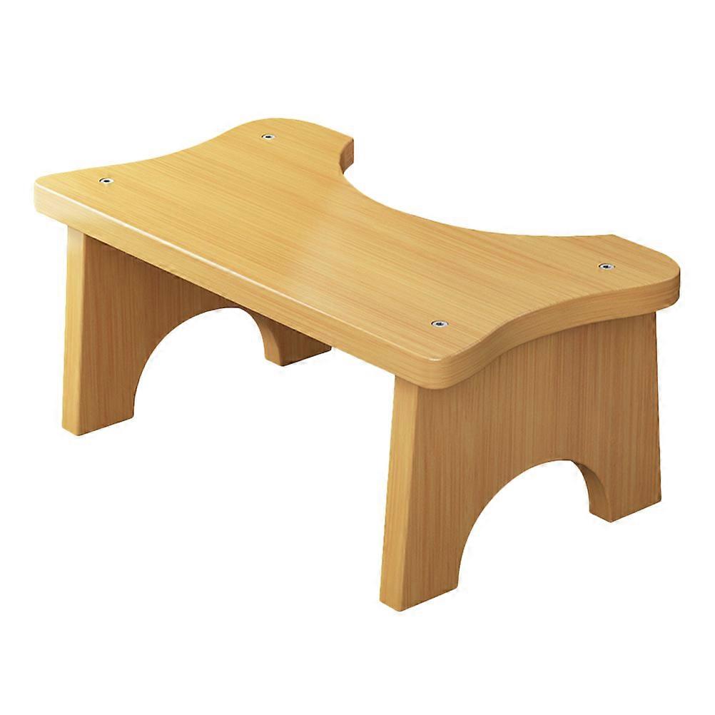 שרפרף סיר עץ לאמבטיה, שרפרף אסלה עמיד בפני החלקה למבוגרים, עזר כריעה קל משקל ויציב לשימוש ביתי