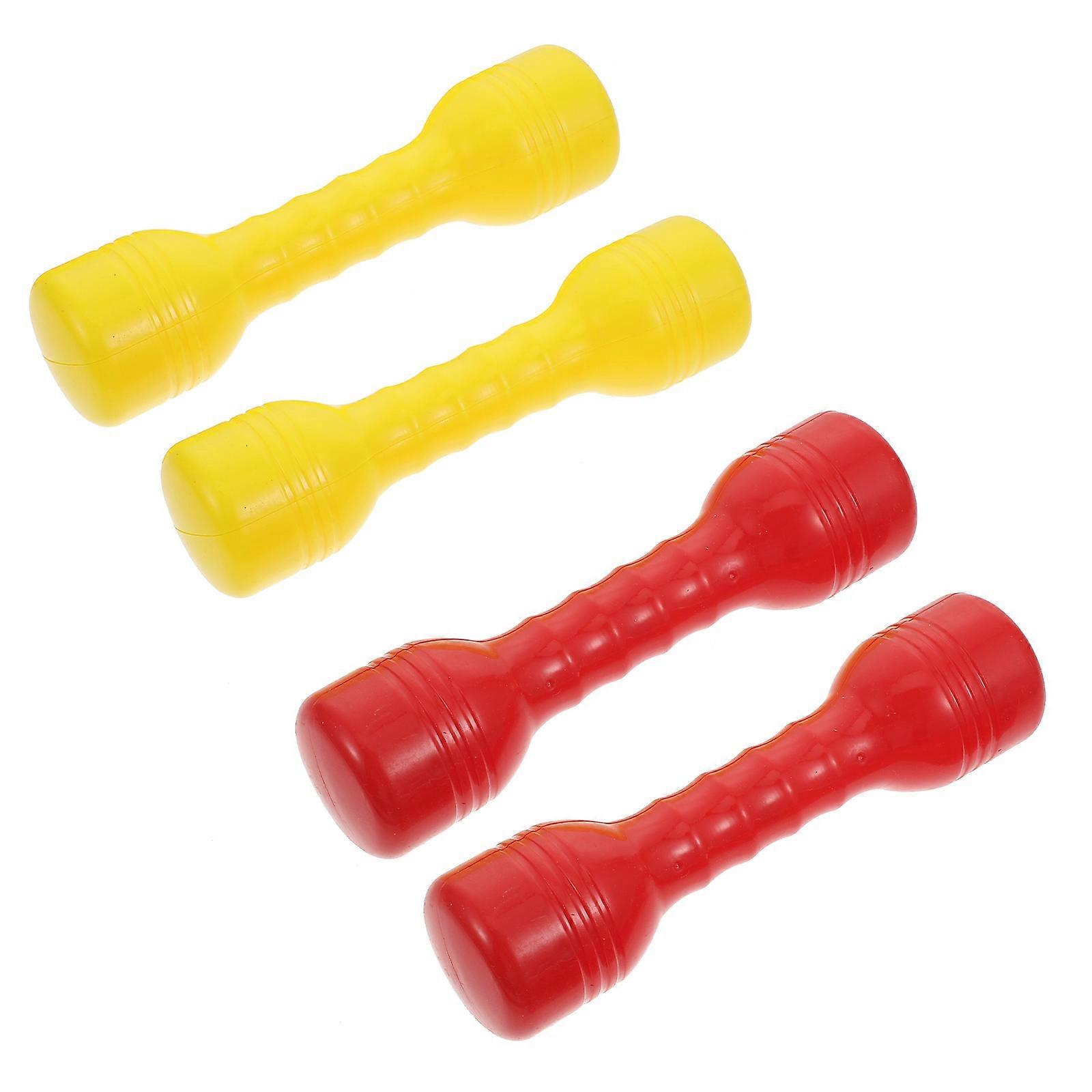 4pcs Bright Color Dumbbell Sound Fitness Props for Body Training, Kindergarten Exercise, Gymnastics Performance