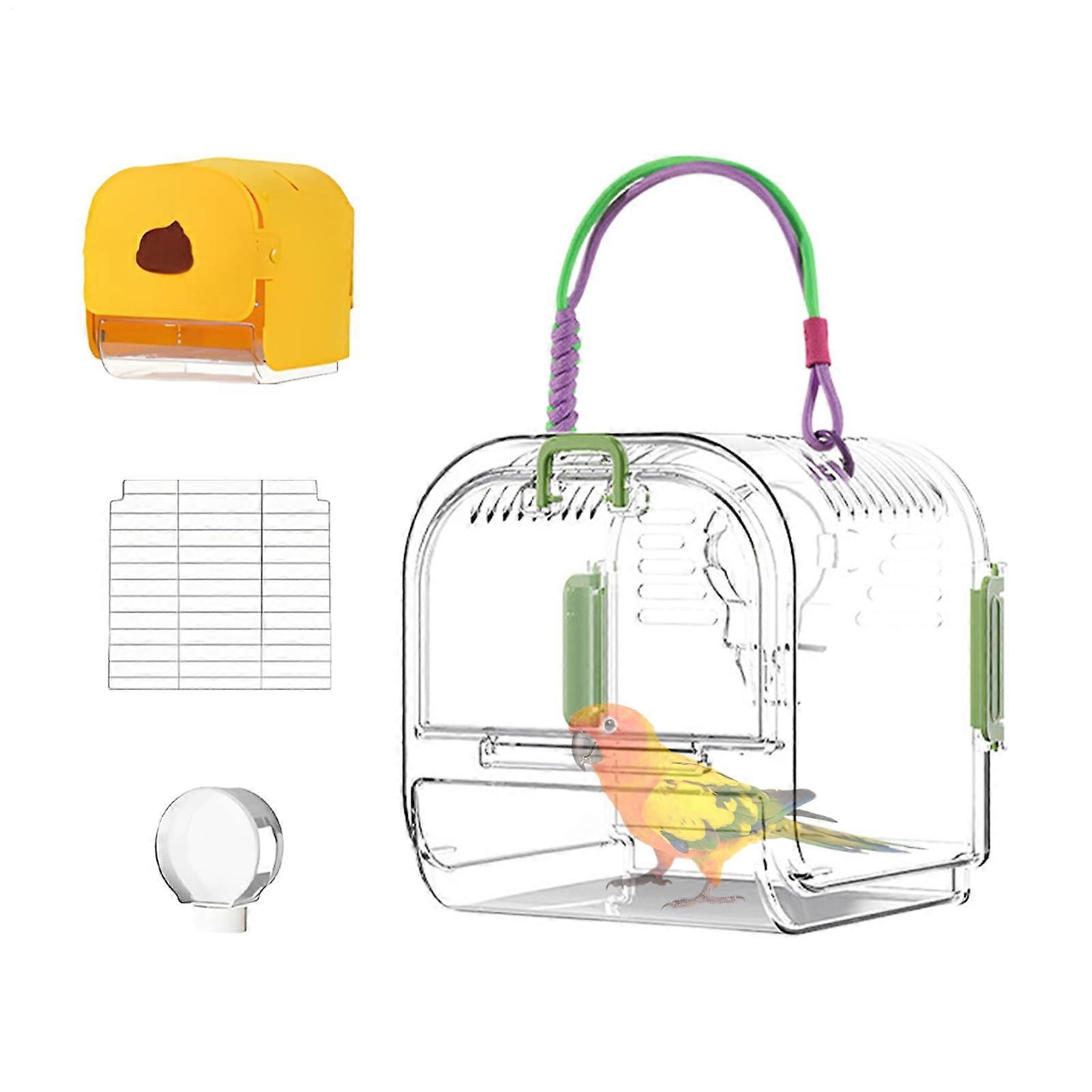 Parakeet bird cage with easytoclean pullout tray, collapsible nest for cockatiel, lovebirds, budgies.