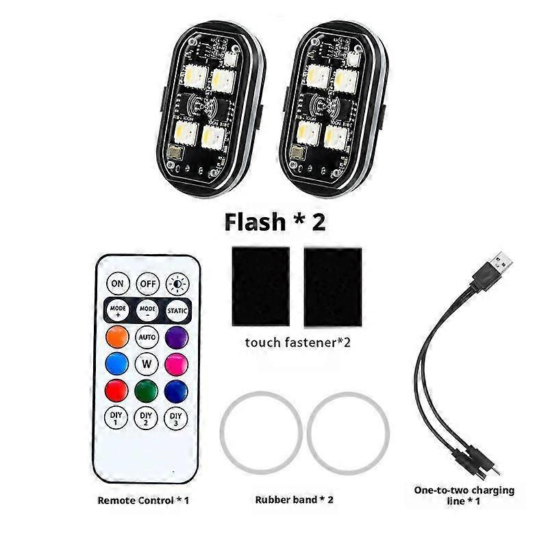 Motorcycle aircraft light remote control wireless warning light car flash light