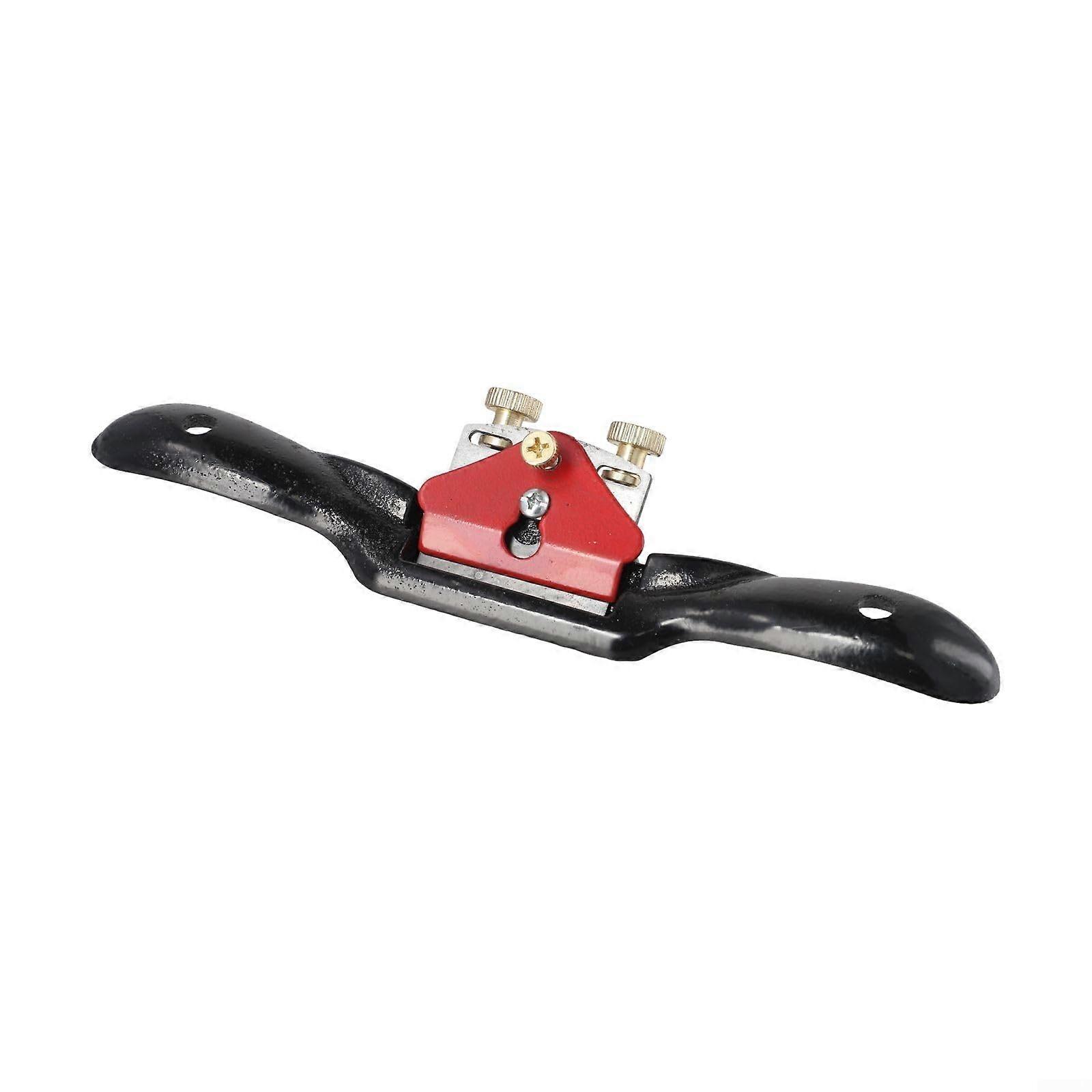 Holzbearbeitungs-Handhobelwerkzeug: Adjustable High-Speed Steel Blade Woodworking Hand Plane Tool, Construction Red B
