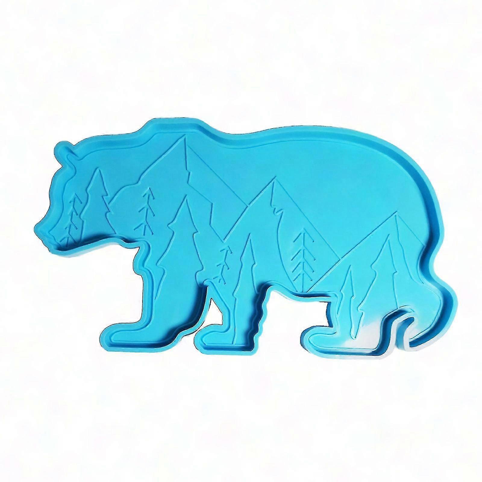 Silicone Bear Molds for Epoxy Resin Casting DIY Craft Table Decorations