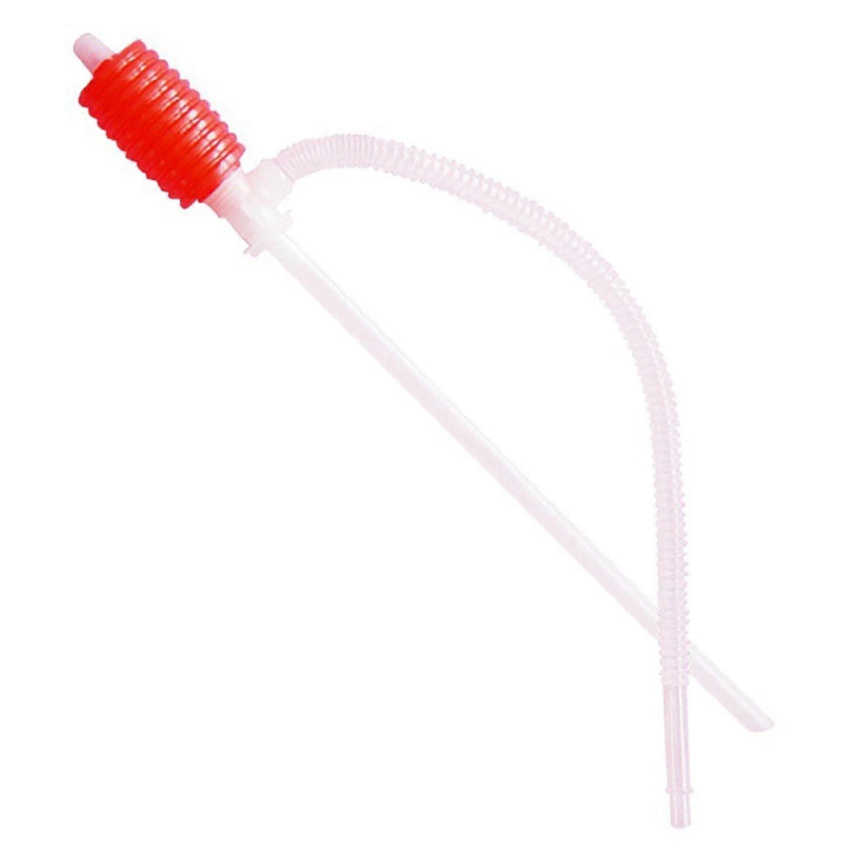 Manual siphon pump for fuel transfer, userfriendly liquid transfer hose for gasoline, diesel, water, and more, portable fuel pump for automobiles.