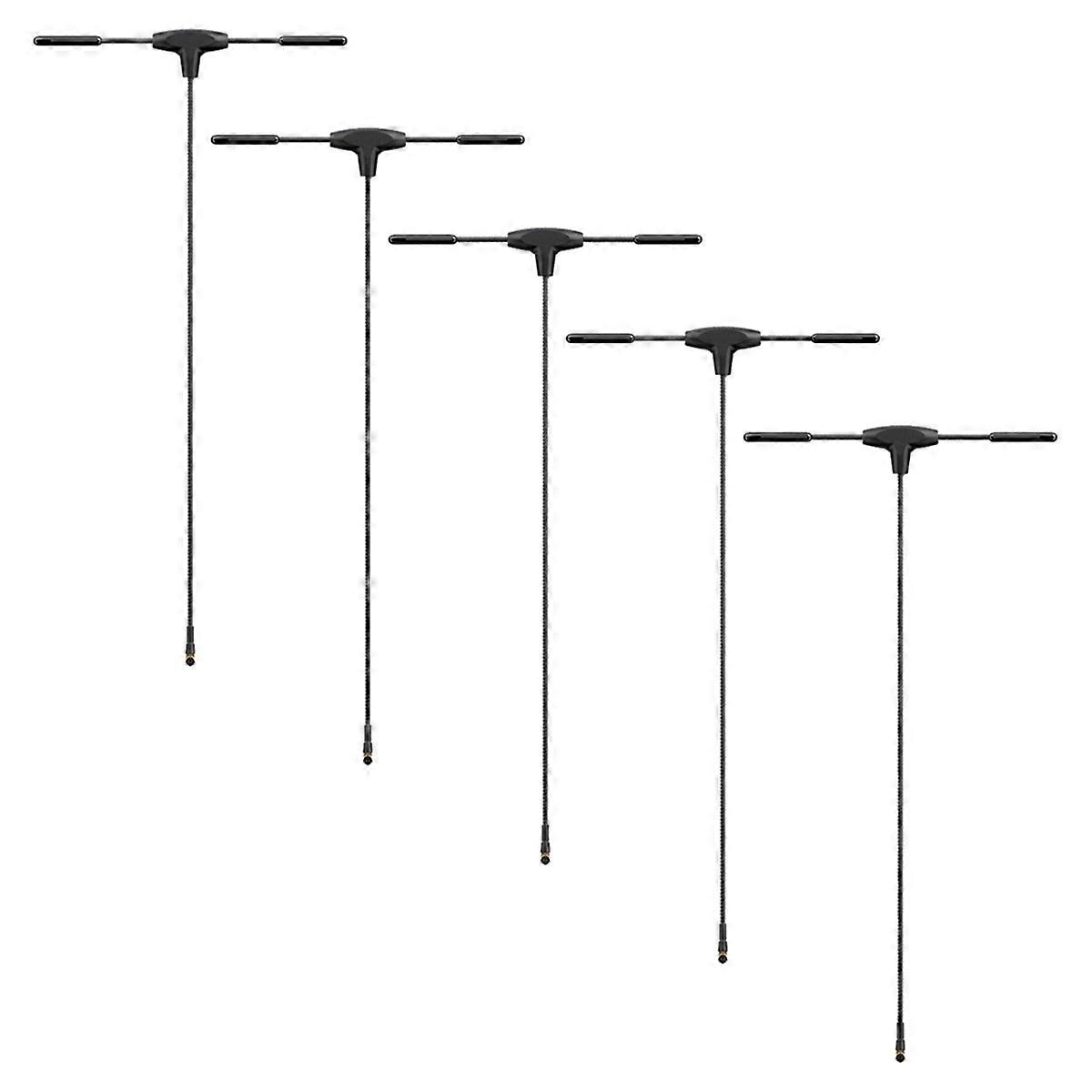 5PCS 2.4G T-Type Antenna 4 Connector 100mm Line Length High Transmission Efficiency for RC FPV Drone