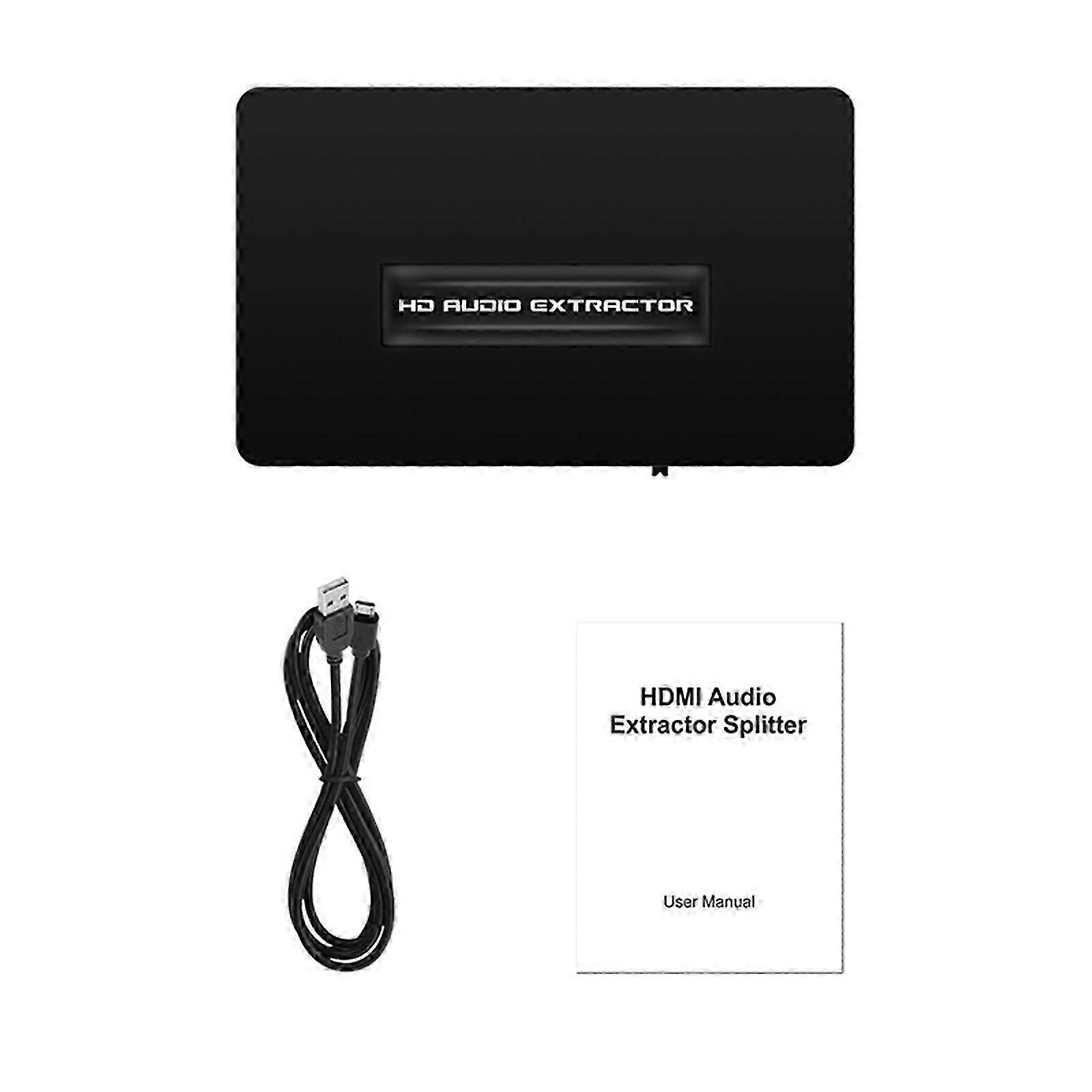 HDMI-compatible Audio Splitter 4k60hz Switcher Converter HDMI-compatible To SPDIF Optical