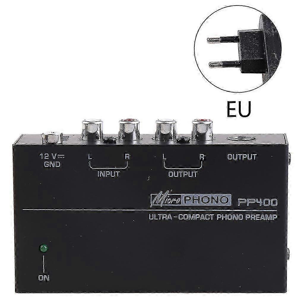 Eu/uk/us Plug Ultra-compact Phono Preamp Preamplifier With Rca 1/4 Inches Trs Interfaces Preamplificador Phono Preamp