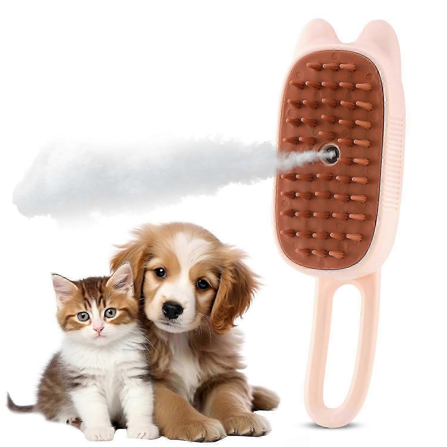 electric Pet Steam Brush pink