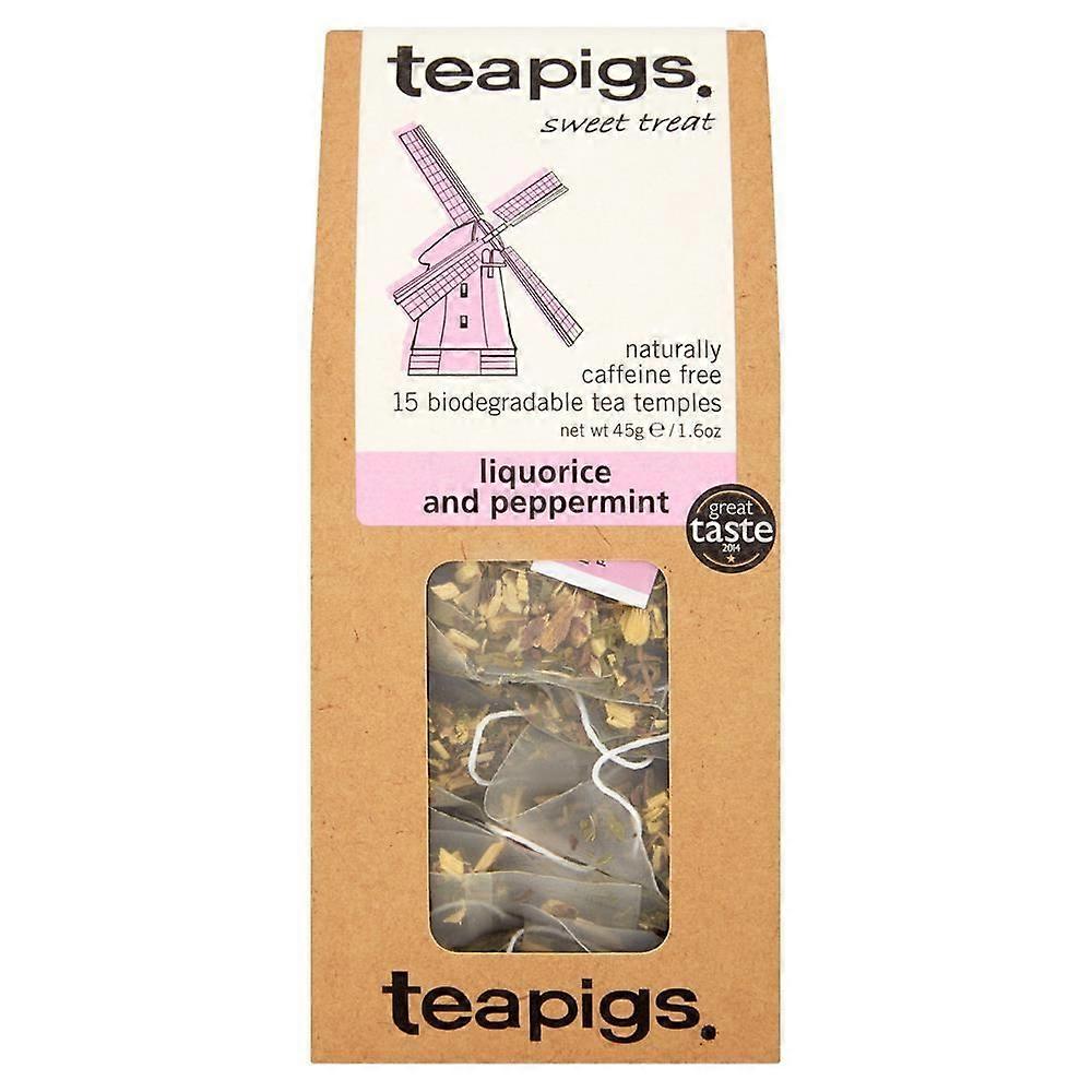 Teapigs liquorice & mint 15 tea temples - 3 Pack