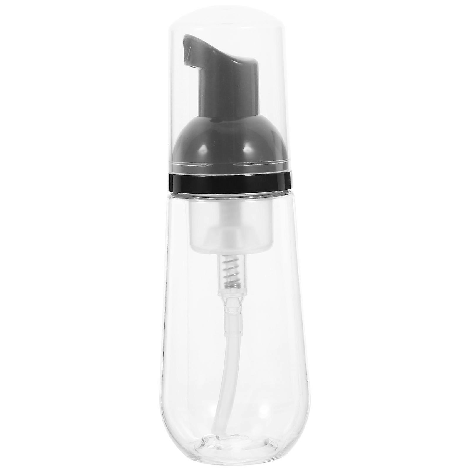 Foaming Pump Bottle for Storage Use Compact Travel Size Black PET Material 60ml