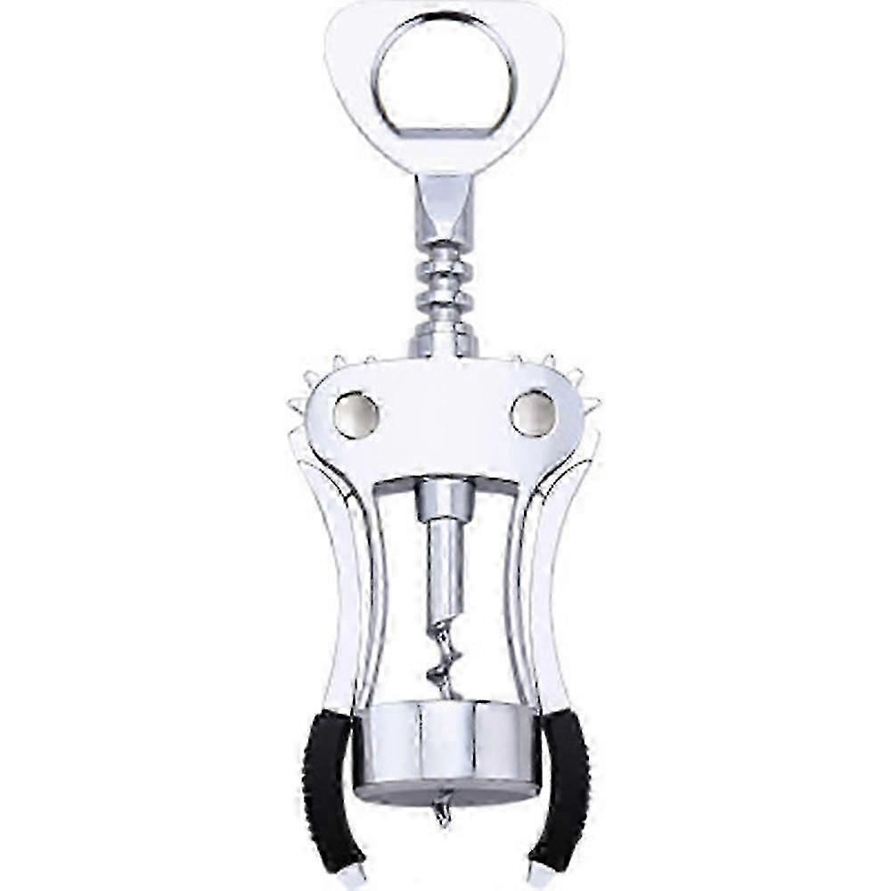 Stainless Steel Waiter's Corkscrew Wine Bottle Opener with Wing Lever for Easy Opening