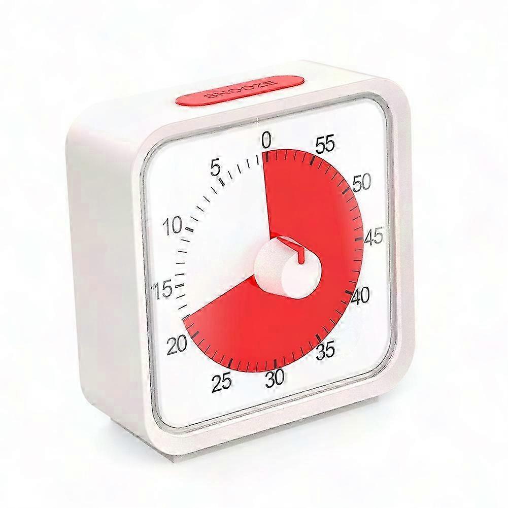 Kitchen Pomodoro Timer, 60-Minute Visual Study Timer with Silent Mode for Time Management in Classroom