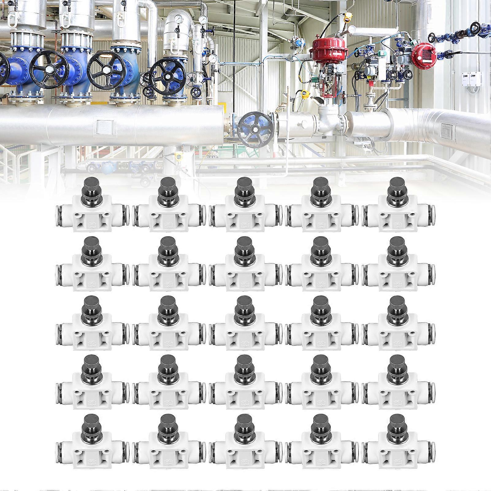 25Pcs Quick Pneumatic Connectors for 10mm PU Air Hose