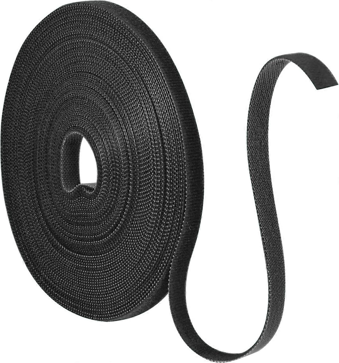 15m Hook and Loop Cable Ties, 10mm Hook and Loop Tape, Reusable, Double-Sided