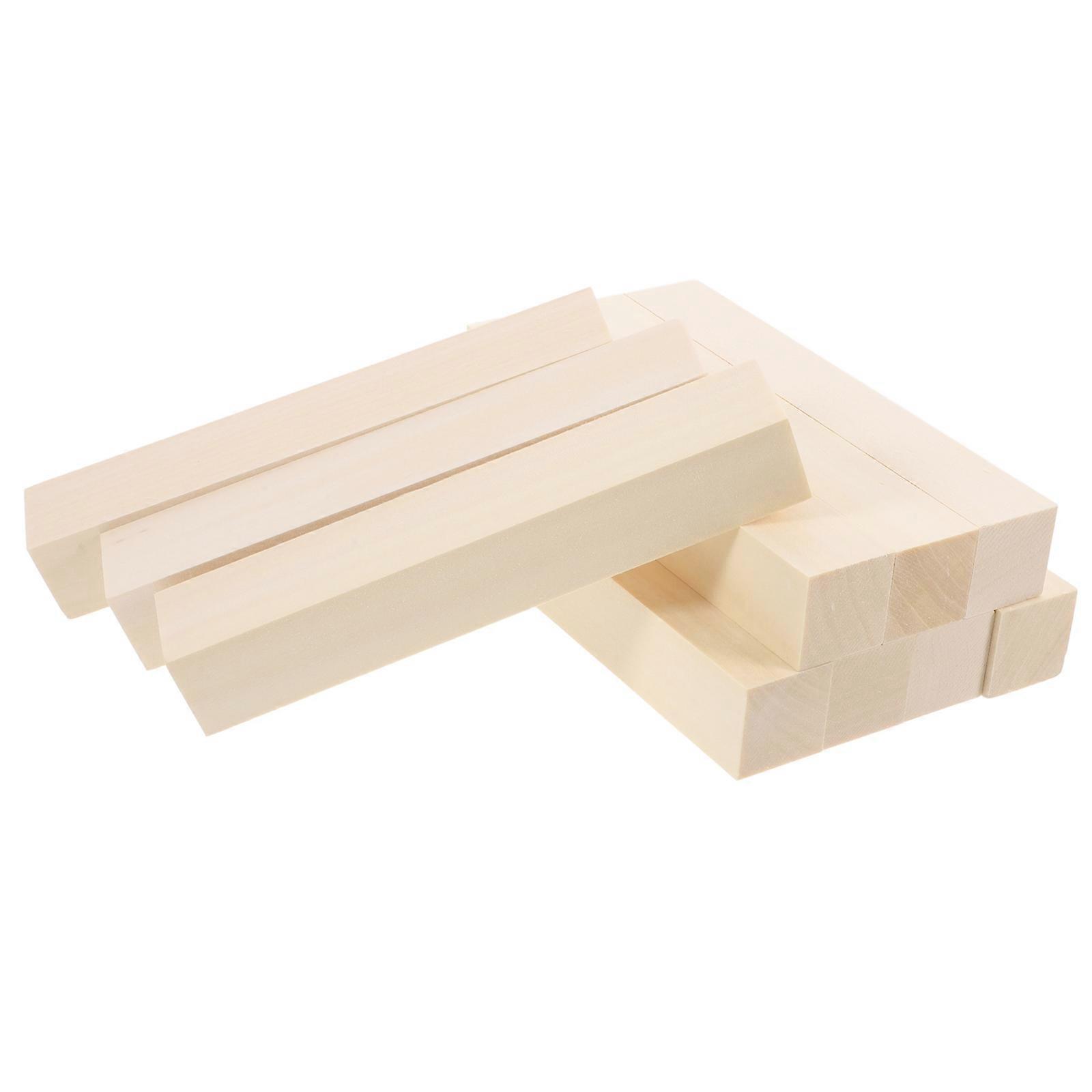 It seems you're referring to a product listing for a **whittling kit** — specifically, a **10pcs Basswood Blocks Whittling Kit** made from soft,