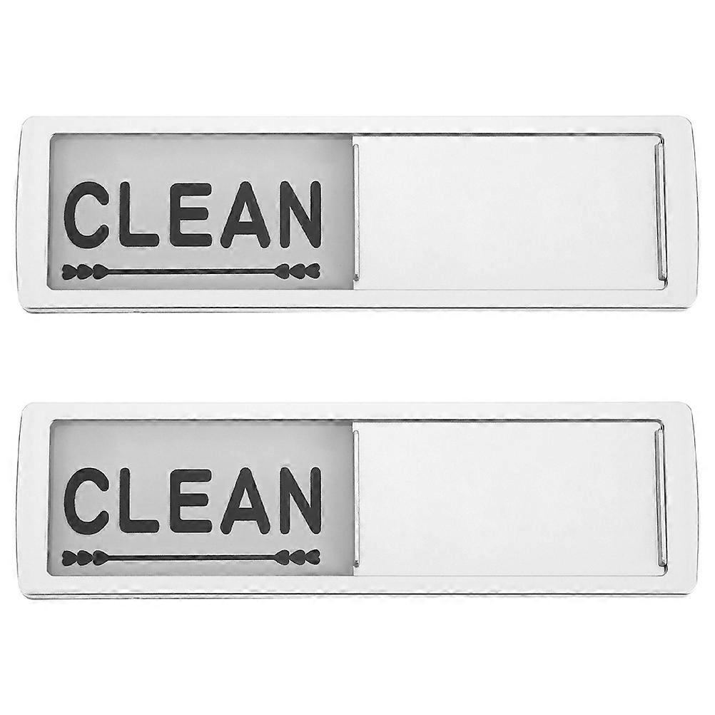 Double Sided Clean and Dirty Dishwasher Magnet Sign for Kitchen Organization Assorted Color 2pcs
