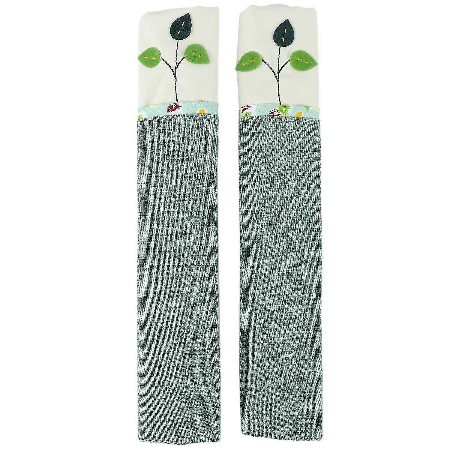 1 Pair Cotton Door Handle Covers Refrigerator Doorknob Cover Practical Double-Door Fridge Gloves Pr