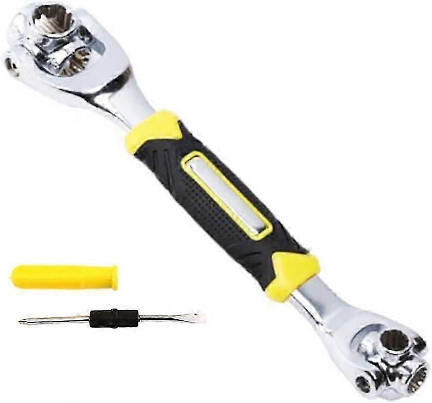 Universal Socket Wrench, 48 In 1 Spanner, 360 Degree Rotating Head, Wrench Tool