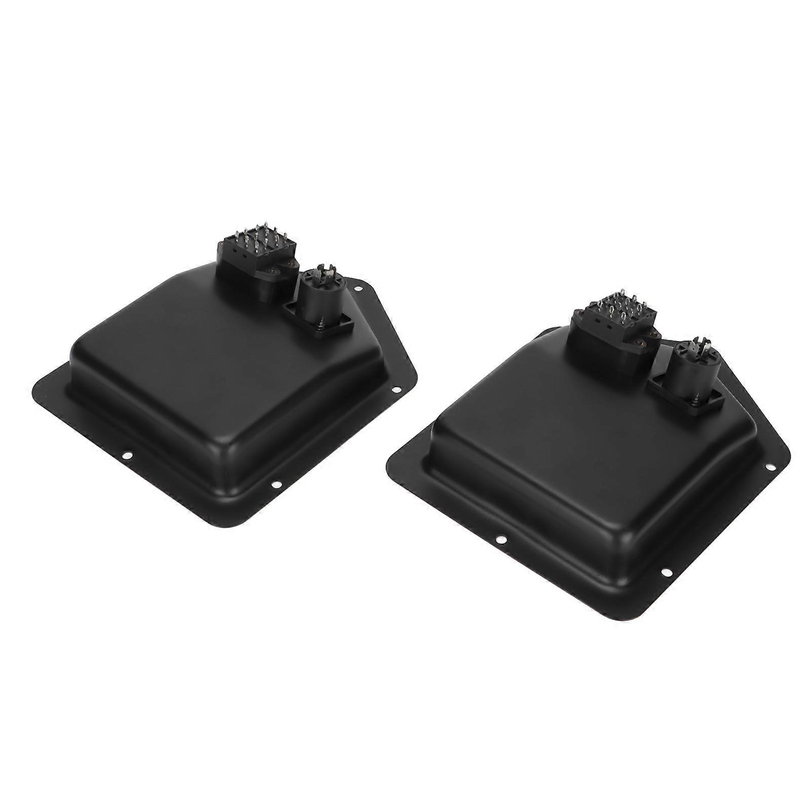 JH7358 Dual Speaker Jack Plate with Treble Adjustment - Durable Iron, 4-Pin o Socket