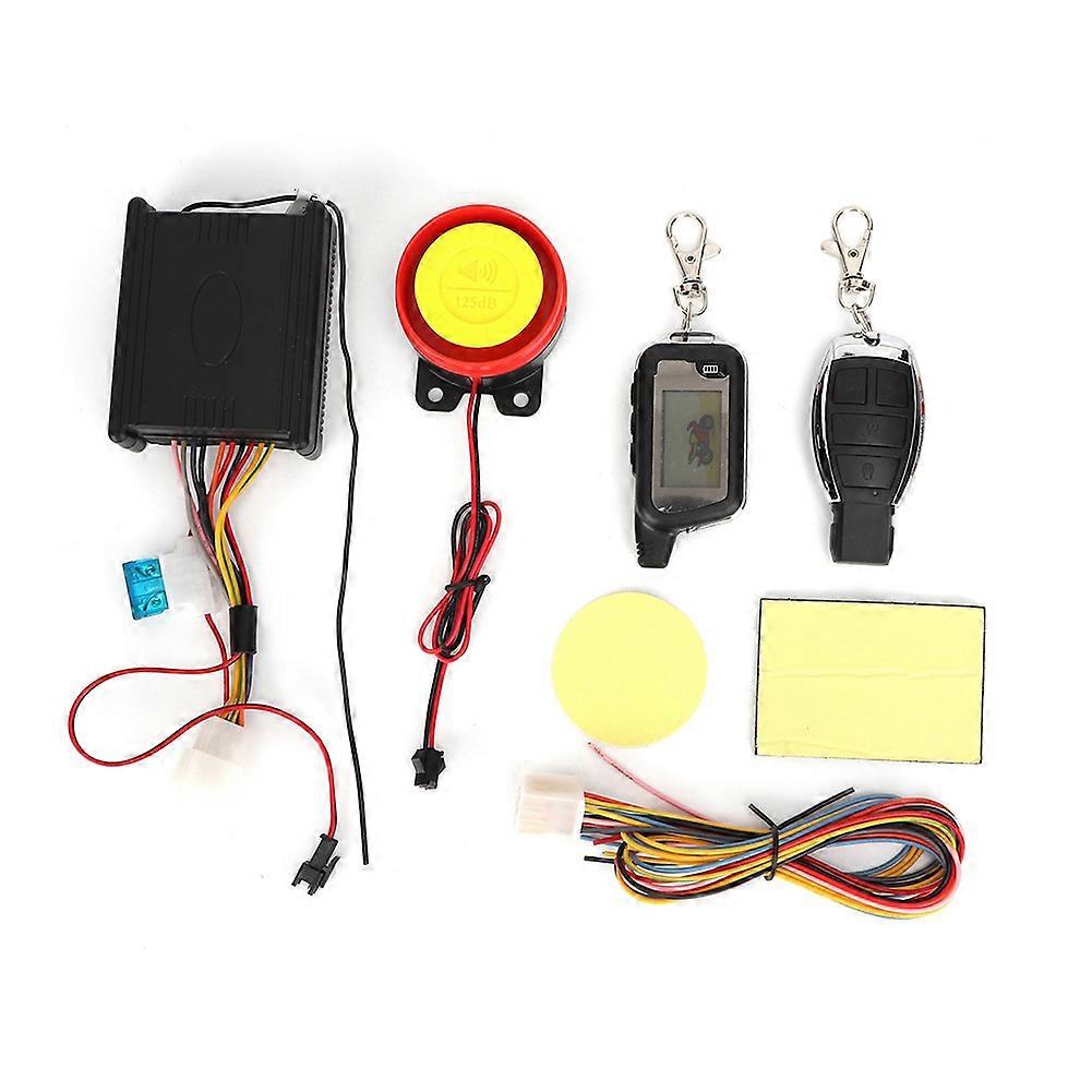 Motorcycle Alarm Device Anti-Theft System Scooter Burglary Vibration Remote Control Visual  12V