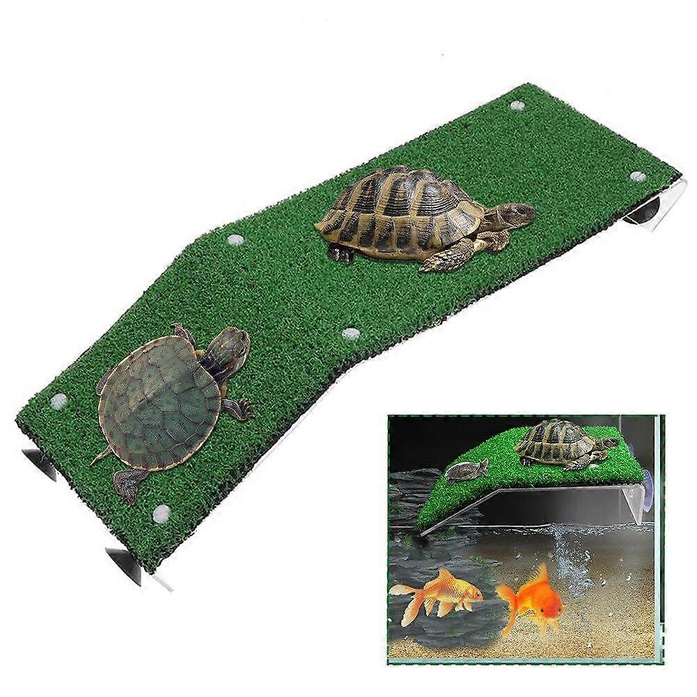 Climbing Ladder Turtle Platform Floating Suction Cup Reptile Basking Terrace Tortoise Habitat Rest