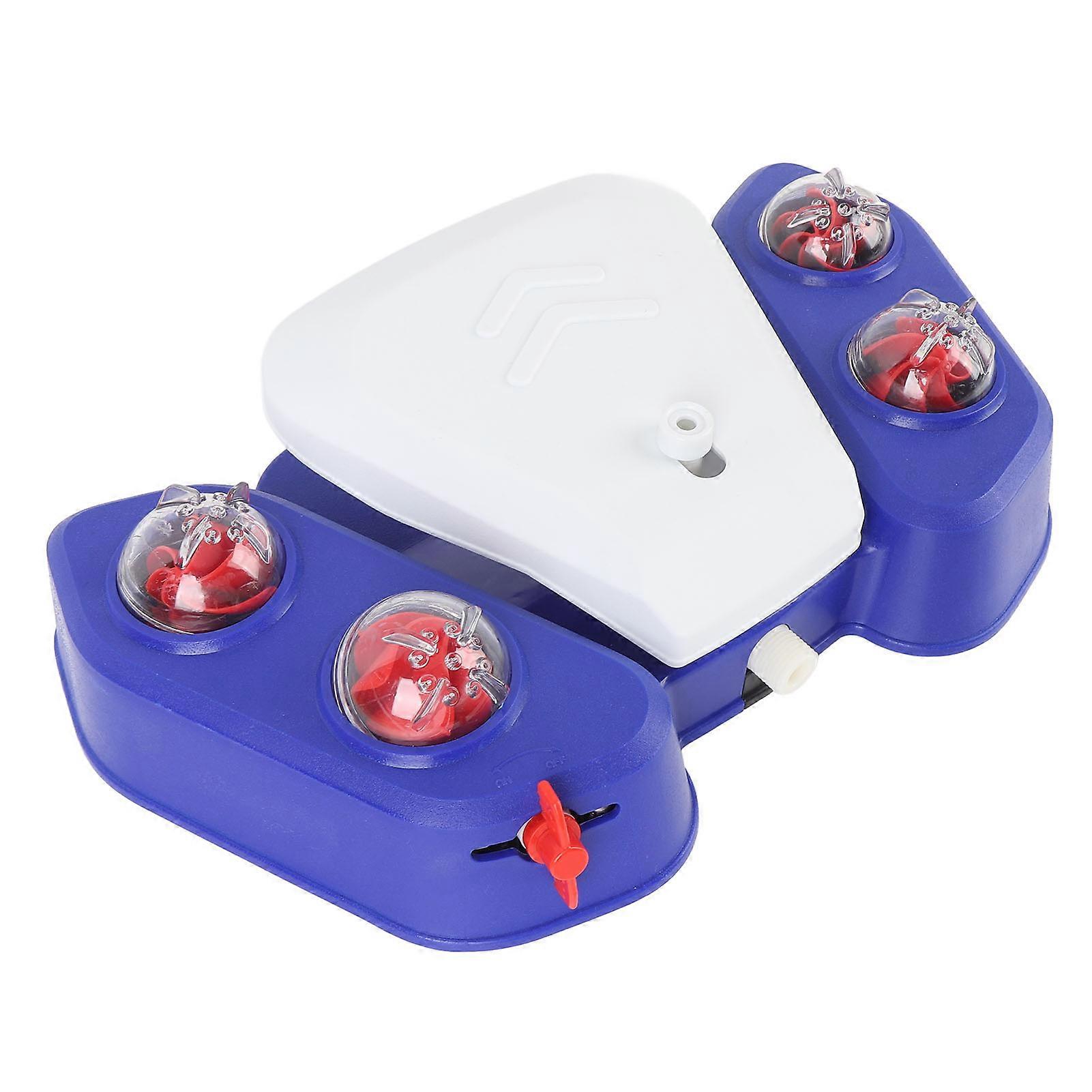 Dog Water Sprinkler Blue ABS Interactive Pet Toy for Playing & Drinking