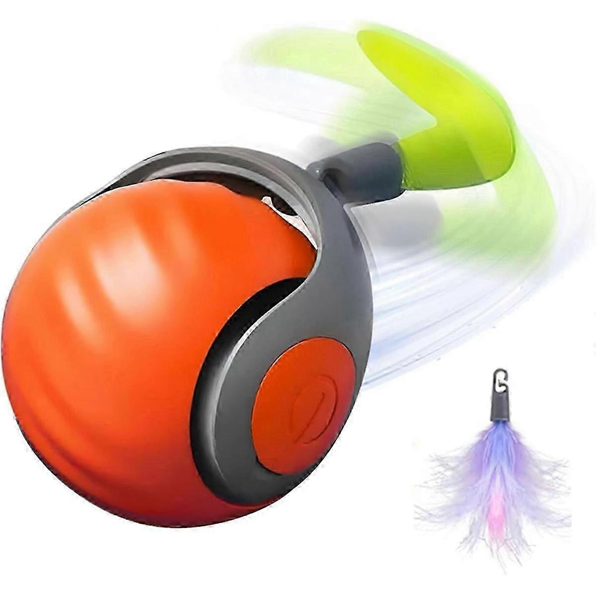 Interactive Cat Ball with for Indoor Cats,Automatic Moving Pet Toy,Wave-Design for All Floors Smart