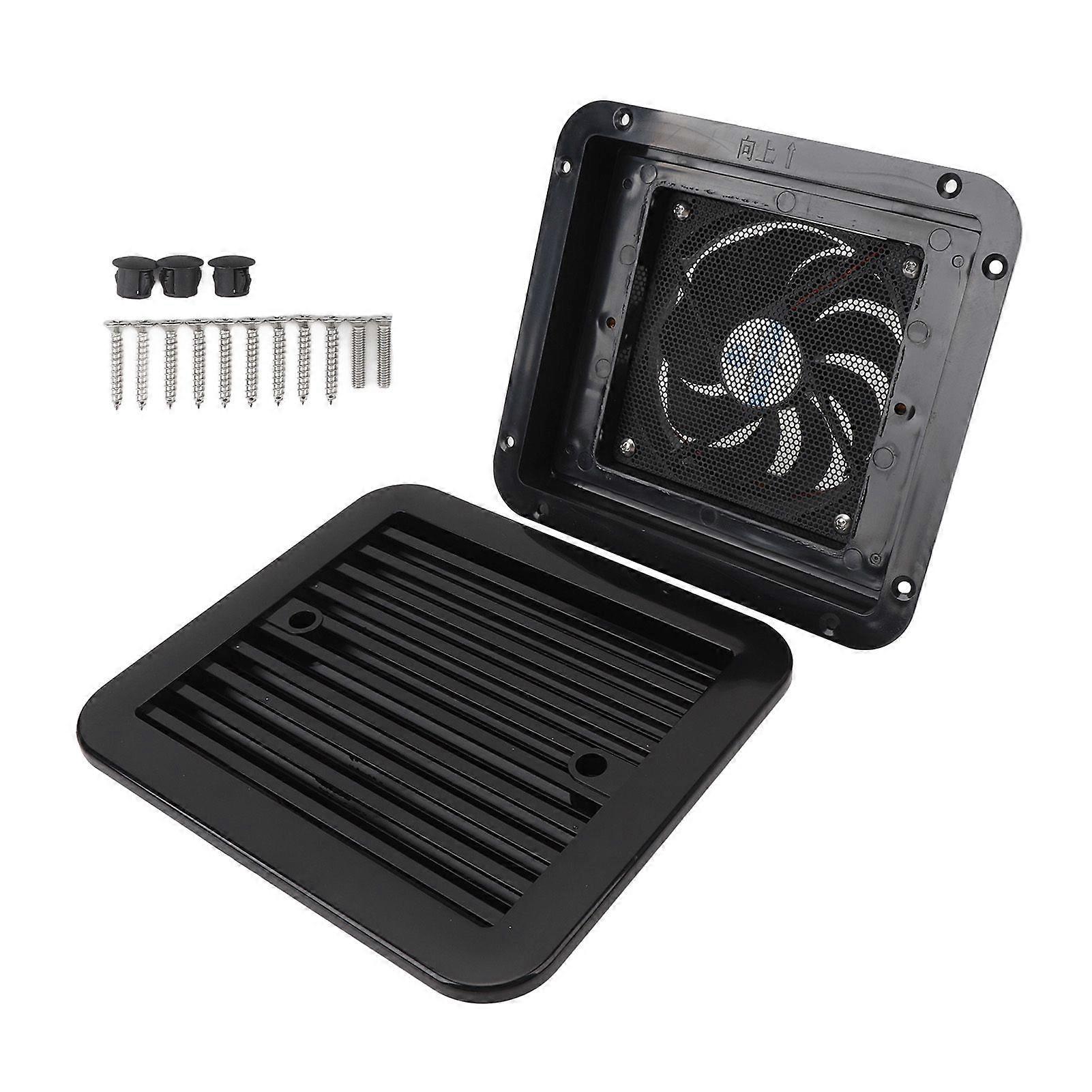 RV Side Vent Fan Single Way High Speed Waterproof 7.2W 24V Exhaust Fan for RV Trailer Boat Yacht